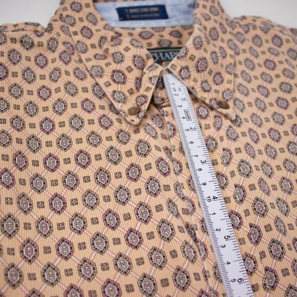 Vintage Chaps Ralph Lauren Sleeve Button Up Shirt Mens SIZE L - Picture 8 of 11